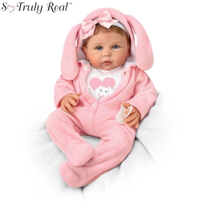 Ashton Drake Hopped Into My Heart So Truly Real Baby Girl Doll by