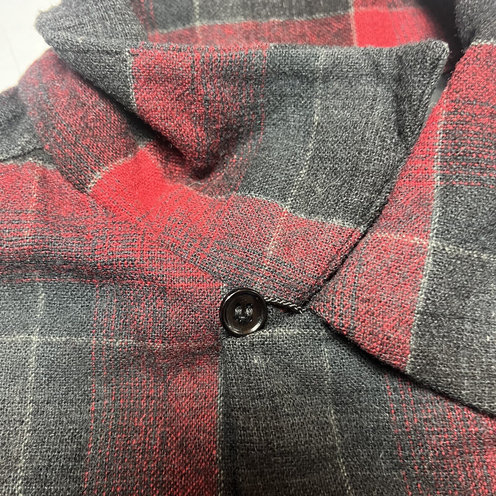 Vintage 60s Pendleton Loop Collar Shadow Plaid Wo… - image 3