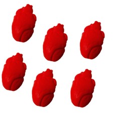Six 6 Stress Relief Squeezable Foam Heart