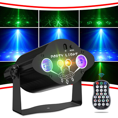 RGB + UV LED Laser Projektor Lichteffekt Partylicht DJ Disco Fernbedienung USB