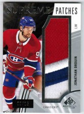 20/21 2020 SP GAME USED JONATHAN DROUIN SP-JD SUPREME PATCHES /15 MONTREAL HABS