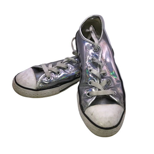 Scarpe basse bambino Converse All Star taglia 2 lucide metallizzate Chuck Taylor