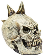 Ghoulish Productions Skull Punk Halloween Decor Spooky Haunted House