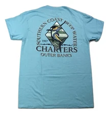Well Worn Mens Southern Coast Deep Water Charters Outer Banks Shirt M, XL, 2XL