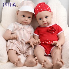IVITA 21'' Silicone Reborn Baby Boy  Girl Realistic Silicone Doll Xmas Gift