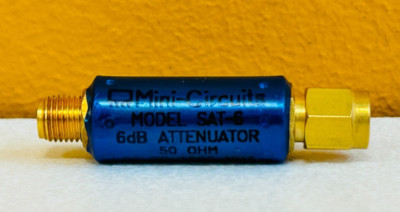 Mini-Circuits SAT-6 1500 MHz, 6 dB, SMA (M-F) 1.6 W, Fixed Attenuator. Tested!