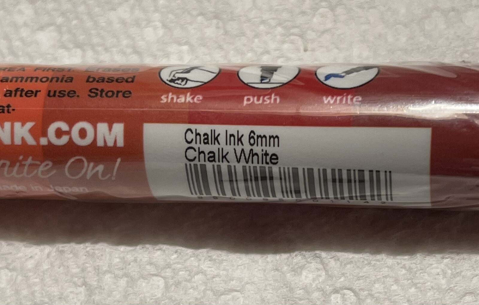 Chalk Ink Wet Wipe Markers, 6mm Chalk White - New - Still Sealed