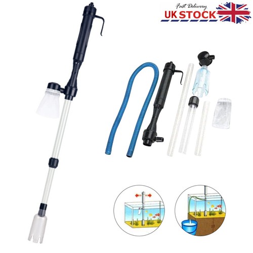 Electric Aquarium Gravel Sand Fish Tank Vacuum Cleaner Pump Water