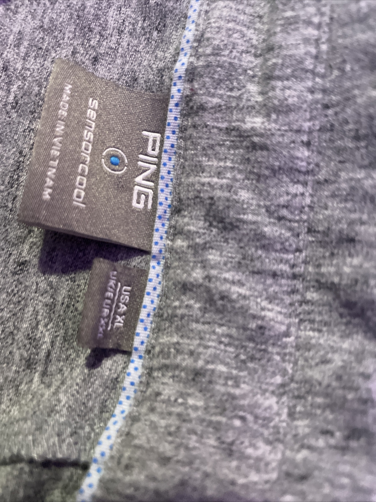 Mens Ping Sensercool Grey Partial Button Short Sl… - image 5