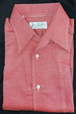 Jack Taylor Beverly Hills Red LS Men's Dress Shirt Medium 100% Cotton NWT