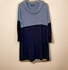 Karen Kane black & gray cowl neck sweater dress Size 2X EUC