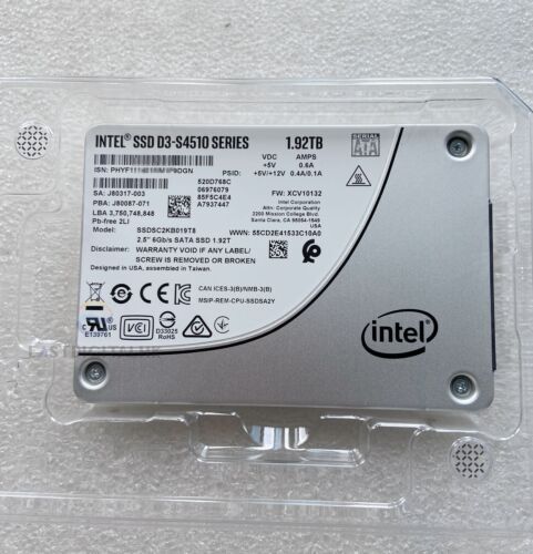Intel 1.92TB S4510 SSD SATA 6Gb/s 2.5" Internal SSD SATA III SSDSC2KB019T8 - Afbeelding 3 van 4