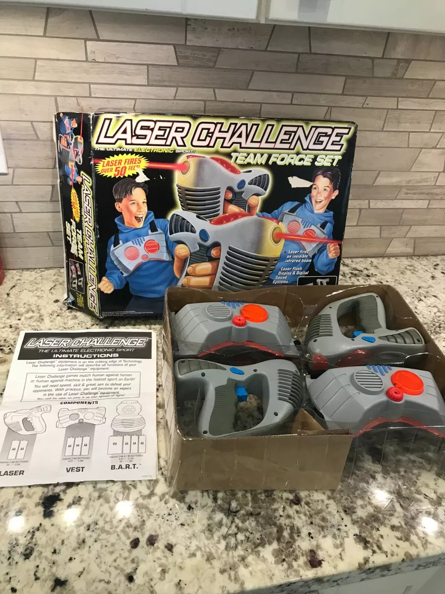 Vintage 1996 ToyMax Laser Challenge Team Force Set 80504 Lazer Tag