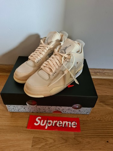 Nike Air Jordan 4 Retro Off-White Sail Women's 9 W / Men's 7,5 CV9388-100 |  eBay