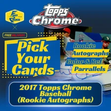 2017 Topps Chrome Rookie Autograph Parallel Complete Your Set Pick Your Card PYC
