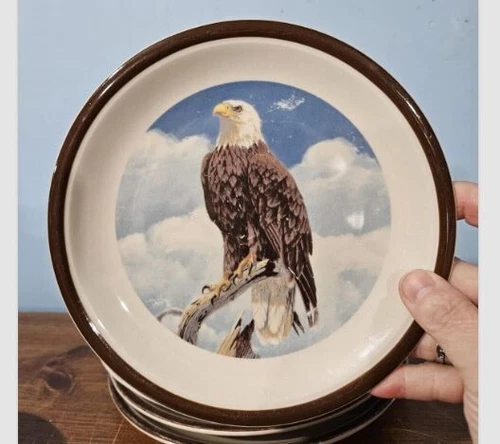 NATIONAL WILDLIFE FEDERATION American Wilderness SALAD PLATE, EAGLE, VTG