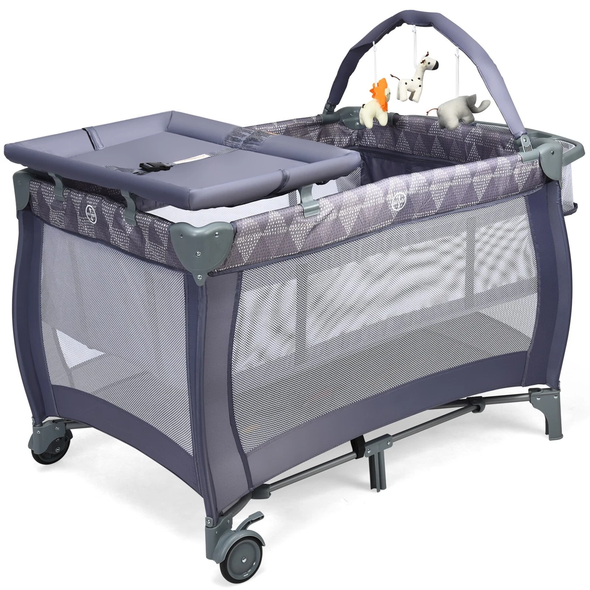 Cot with storage and changing table 2025