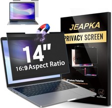 Magnetic Laptop Privacy Screen Filter 14 inch for 16:9 Widescreen Monitor