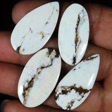 Wild Horse Cabochon: Loose Gemstone For Jewelry Making 68.85 Carat. 4 Pieces Lot