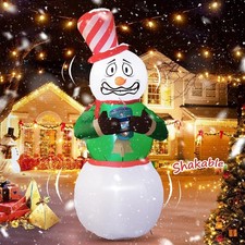 6 Ft Animated Frosty The Snowman Christmas Prop