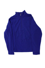 Marker Boys Long Sleeve Quarter Zip Mock Neck Light Jacket Blue Size XL