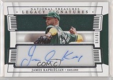 2022 National Treasures Legacy Signatures 18/99 James Kaprielian Auto 0eo6