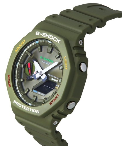 Casio G-Shock Green Dial Solar Sports 200M Men's Watch GA-B2100FC-3A 2100 Series - Picture 5 of 5
