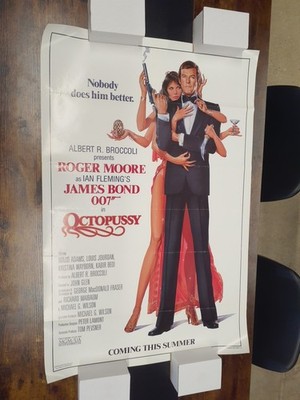 OCTOPUSSY ORIGINAL 27x41 MOVIE POSTER 1983 JAMES BOND 007 (TL26) (B)