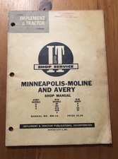 1953 Minneapolis-Modine I &T Shop Manual Series MM -2A See Photos