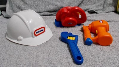 LITTLE TIKES TOOLS (HARD HAT..CIRCULAR SAW..WRENCH..NAIL GUN)
