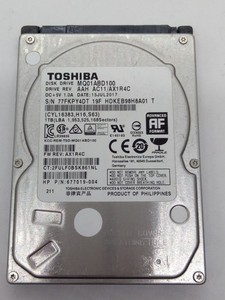 TOSHIBA**MQ01ABD100** 1TB*** SATA HDD Notebook 2,5'' ZOLL#NFP1808