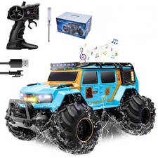 1:14 RC Police Car Waterproof Amphibious Remote Control Police Car for Kids with