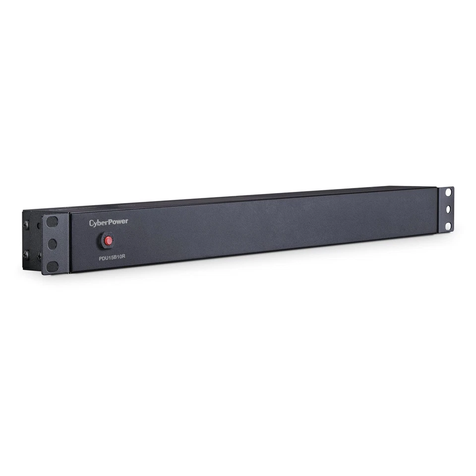 PDU15B10R Basic PDU, 100-125V, 15A (Derated to 12A), 10 Outlets, 1U Rackmount - Image 2 of 4