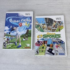 Super Swing Golf (Nintendo Wii, 2006) & Deca Sports (Nintendo Wii, 2008) EUC