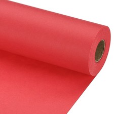 Wrapping Paper, 15" x 800"(66') 70 GSM Craft Paper Packing Paper Bright Red
