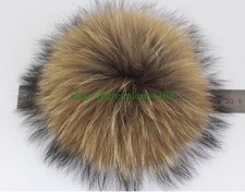 Luxus Echte Fell Bommel 8-19cm Pelz Pompon für Mütze Wintermütze DIY Handarbeit