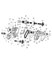 2006-2010 Ram Genuine Mopar Transfer Case Gasket 5189429AA (#12 in Pic)