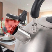 2 Pcs Whistling Kettle Spout Nozzles Stainless Steel Plastic for Kitchenware