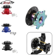 Steering Wheel Quick Release Car Aluminum6 Hole Snap off Hub Adapter Boss Kit US
