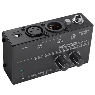 LiNKFOR MA400 Headphone Amplifier for XLR Microphone & Audio Signal with Volu...