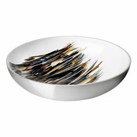 Stelton Stockholm Schale L Lignum, Dekoschale, Aluminium, Emaille, Ø 40 Cm