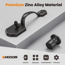 Entry Door Handle Oil Rubbed Bronze Front Door Lever Reversible ANSI 3