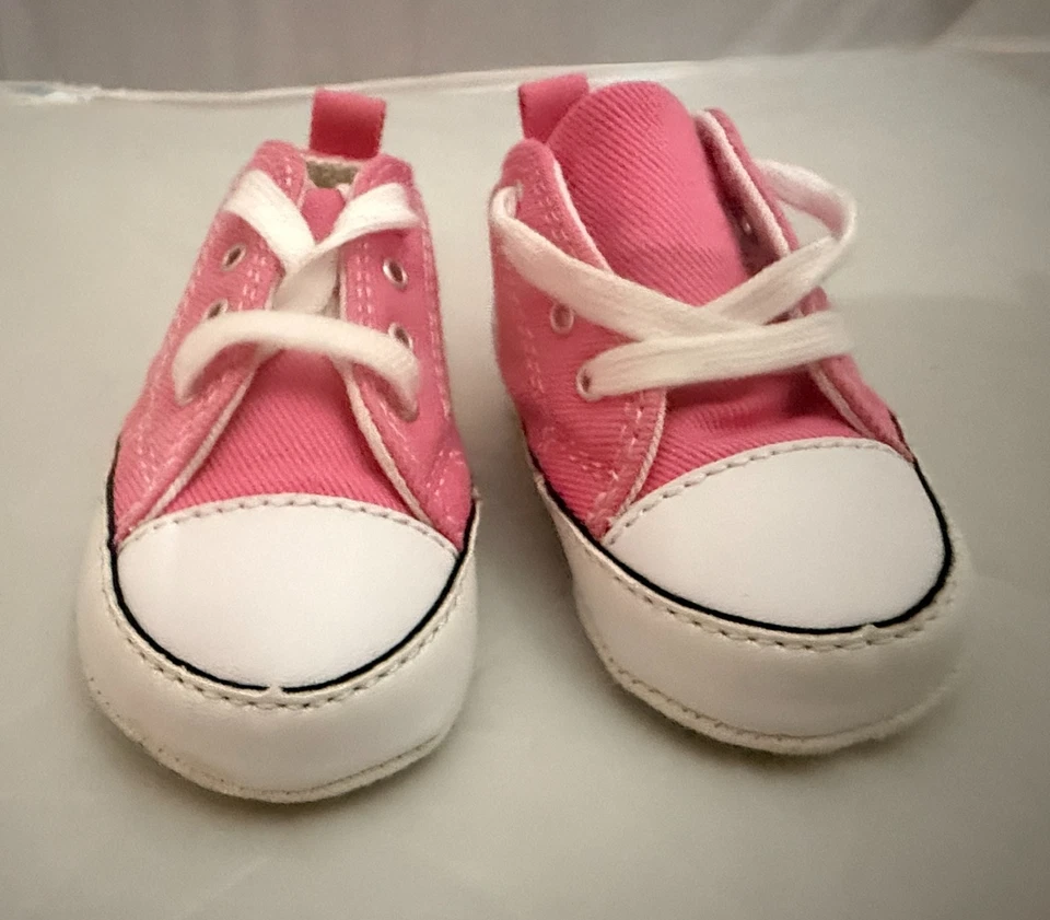 Zapatos de cuna Converse Chuck Taylor All Star para bebé - Talla 1 - Rosa - Sin caja Foto 2 de 4