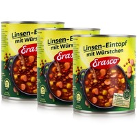 Erasco Linsen-Eintopf Mit WüRstchen 800G Fertigessen (3Er Pack)