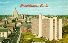 Providence Rhode Island Downtown City Views Postcard Vintage Unused