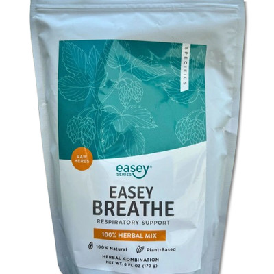 Easey Breathe Respiratory Support, Healthy Lungs Supplement Herbal Powder 6oz
