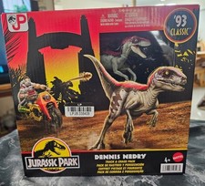 Jurassic Park '93 Classic Dennis Nedry Track  Chase Pack Velociraptor New 2023
