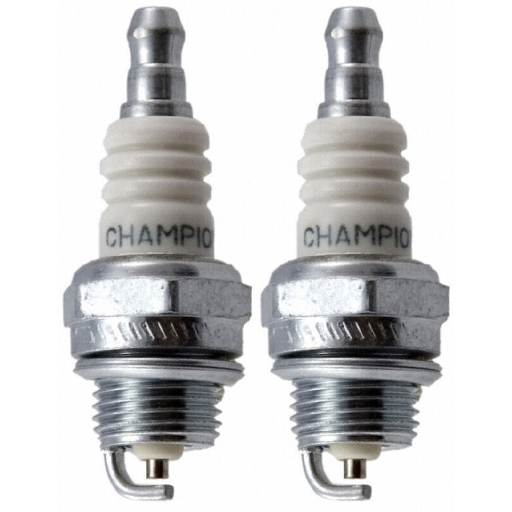 Champion Spark Plug 859 2pk Copper Plus 14mm 9.5mm Small Engine Resistor