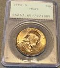 1952 S Franklin Half Dollar  PCGS MS 65 (OGH/1st Gen Rattler)  Choice UNC Type