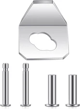 5 Pcs Screen Door Closer Kit Include 1 Iron Sheet 4 Replacement Pins Heavy Duty 